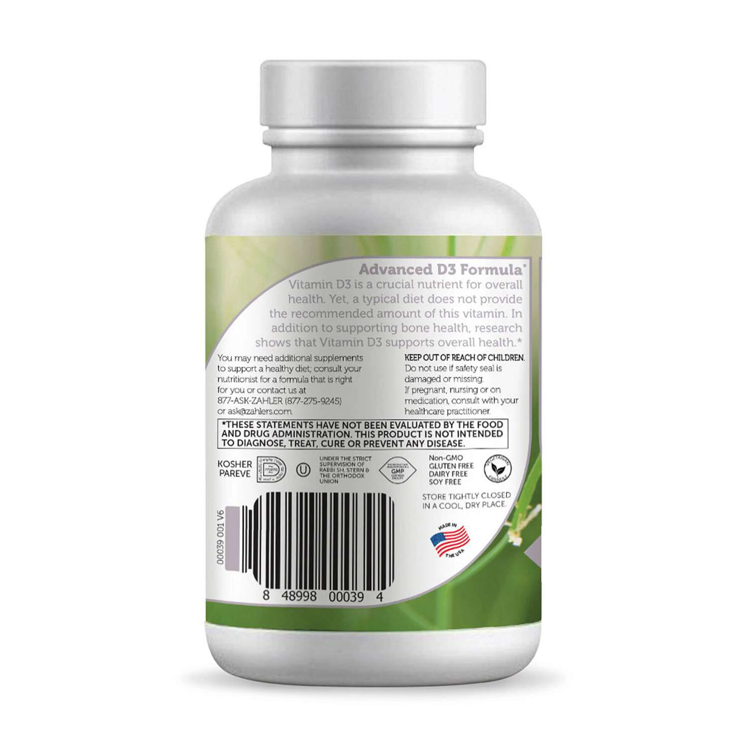Vitamin D3 2000 IU - 120 Softgels (120 Servings)